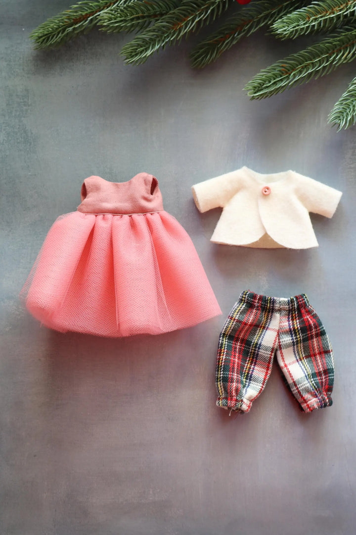 Bear Family Dolls Sewing Pattern - Heirloom Doll Wardrobe (PDF Pattern)
