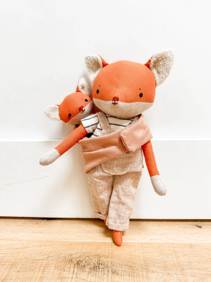 The Fox Family Dolls PDF sewing pattern and tutorial