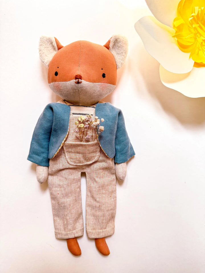 The Fox Family Dolls PDF sewing pattern and tutorial