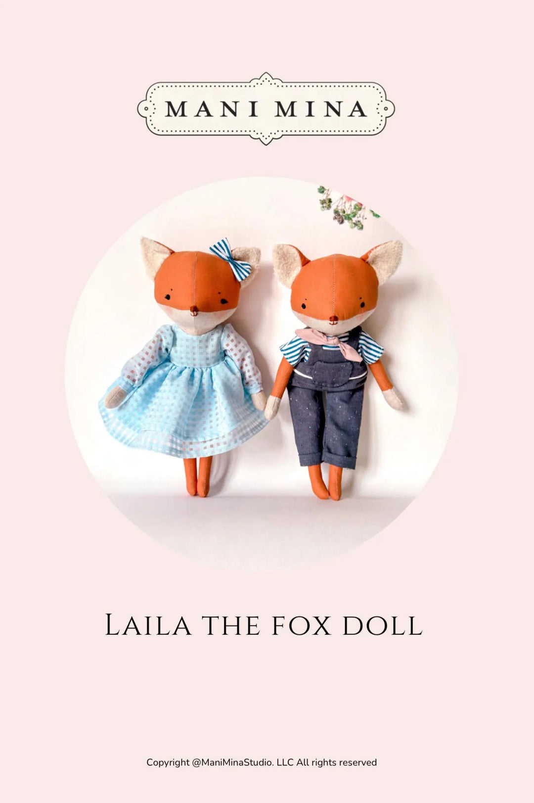 The Fox Family Dolls PDF sewing pattern and tutorial
