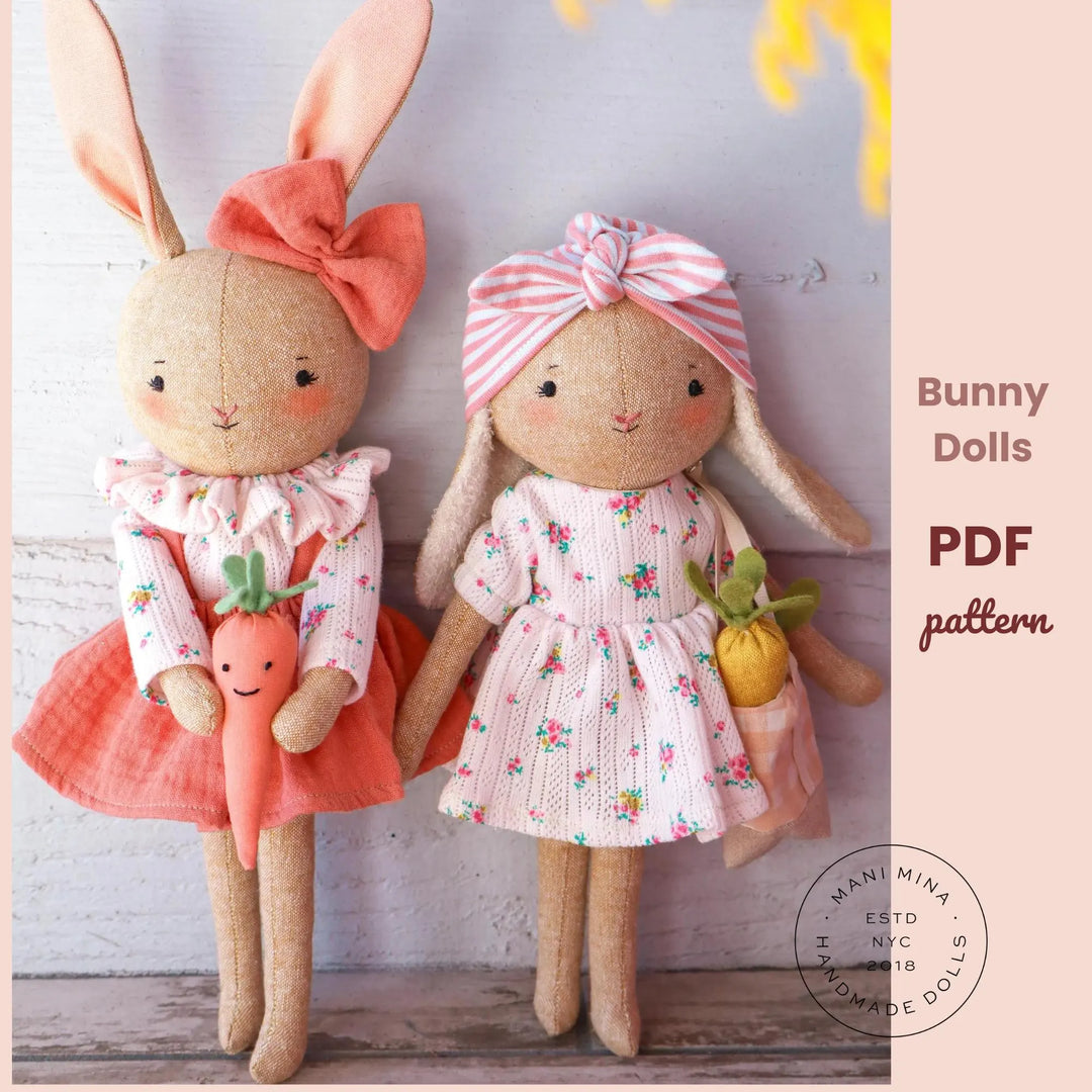The Lili Bunny Doll PDF pattern + Tutorial