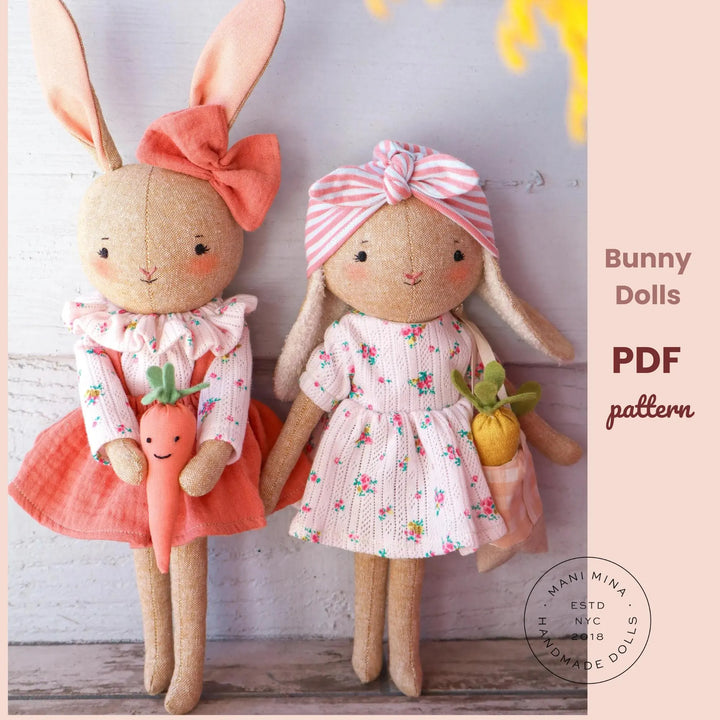 The Lili Bunny Doll PDF pattern + Tutorial