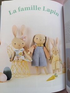 Mani Mina Animal dolls sewing book  by Emilie Hernandez - Autographed