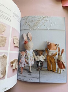 Mani Mina Animal dolls sewing book  by Emilie Hernandez - Autographed