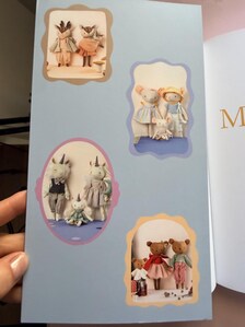 Mani Mina Animal dolls sewing book  by Emilie Hernandez - Autographed
