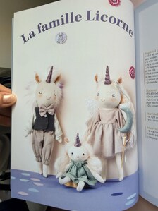 Mani Mina Animal dolls sewing book  by Emilie Hernandez - Autographed