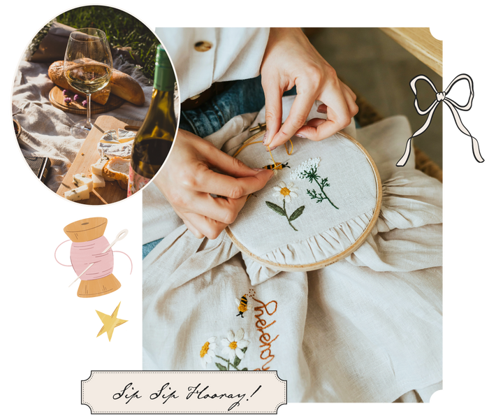 Hand Embroidery workshop - 09/01 - 6.30 to 8.30pm at Hostess - St Pete