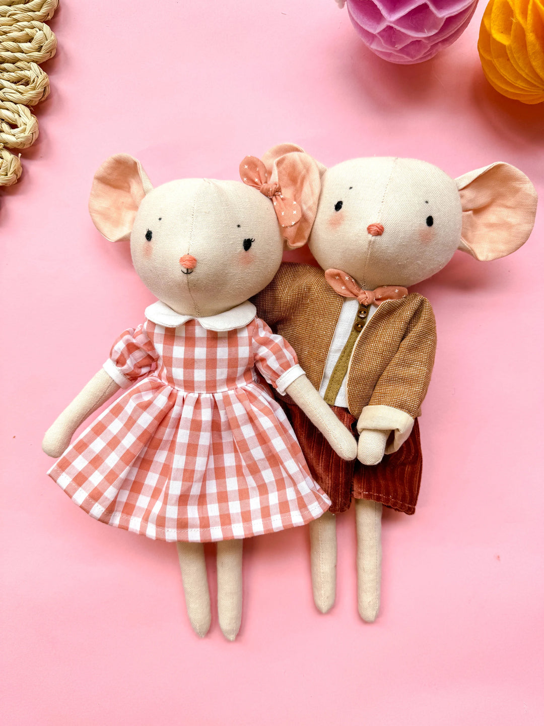 Lula Mouse Family Dolls Sewing Pattern - Heirloom Doll Wardrobe (PDF Pattern)