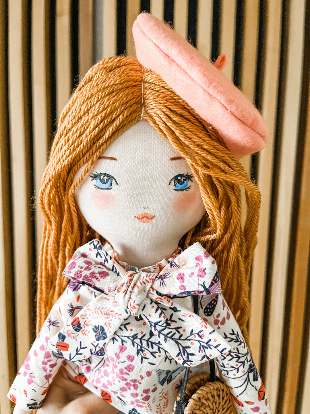 Deluxe Parisian fabric doll - Customizable - Organic cotton